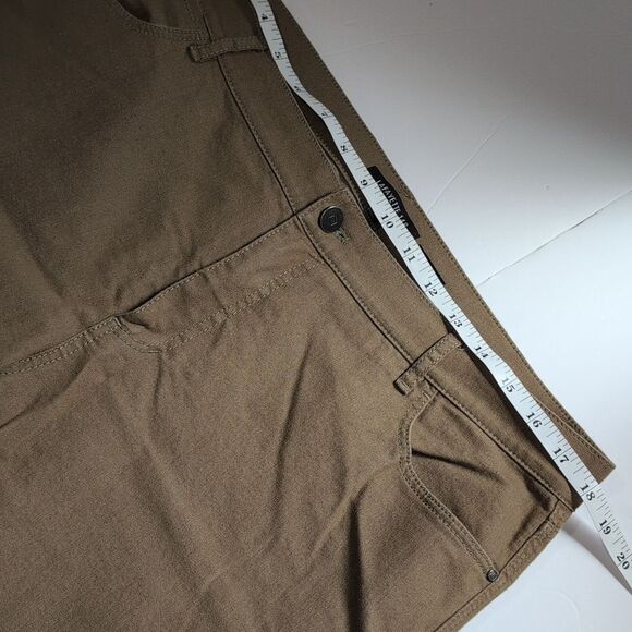 Lafayette 148 Pants Womens 14 Brown Mercer Slim Leg Pants Midrise - Picture 6 of 8